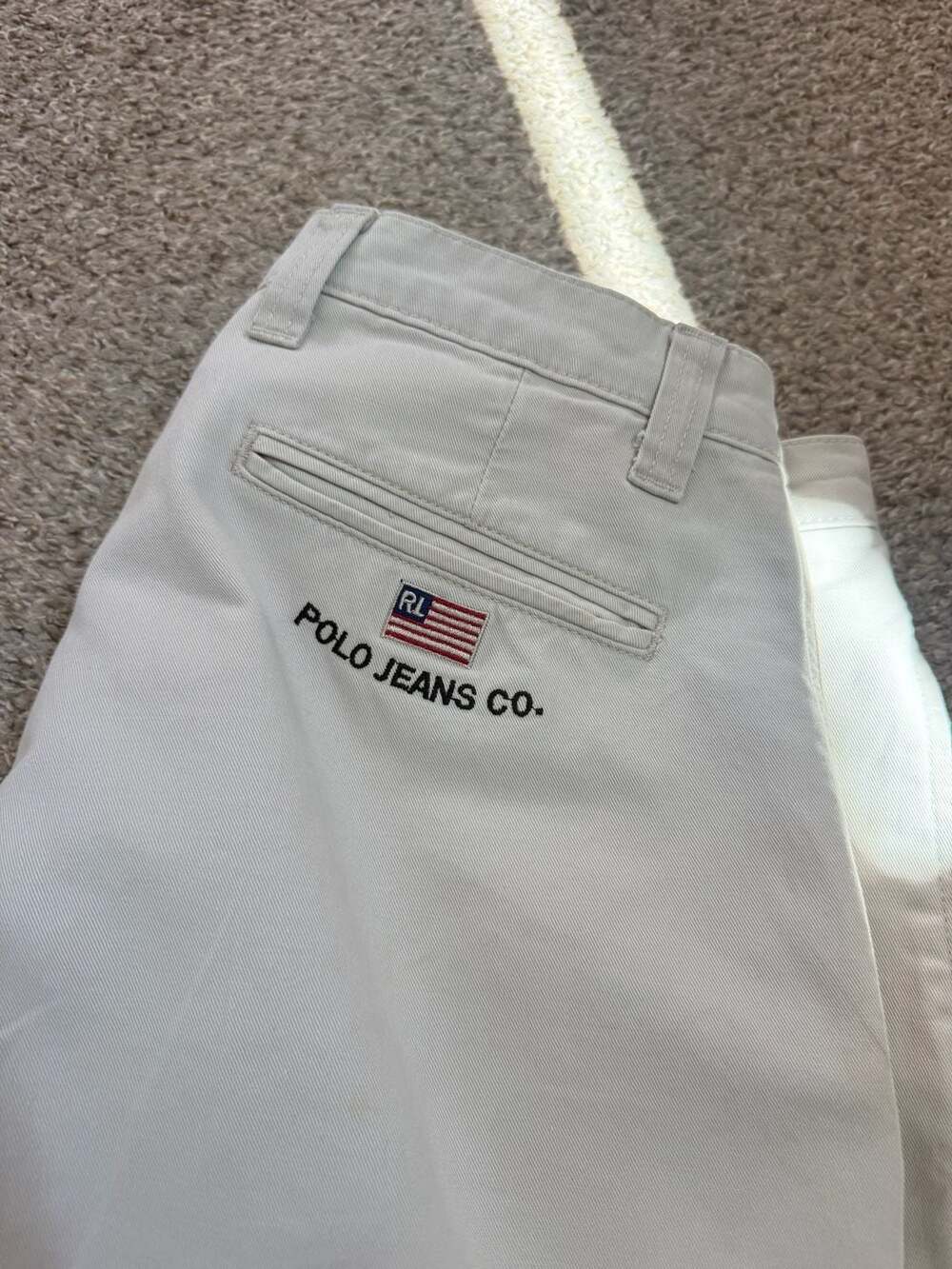 Polo Jeans Co. Ralph Lauren Vintage Plainfront Chino Pants Men's Size 34x34